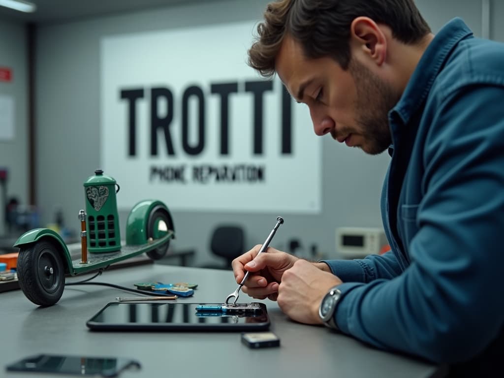 Réparation Connecteur de charge à Gadancourt - TROTTIPHONE