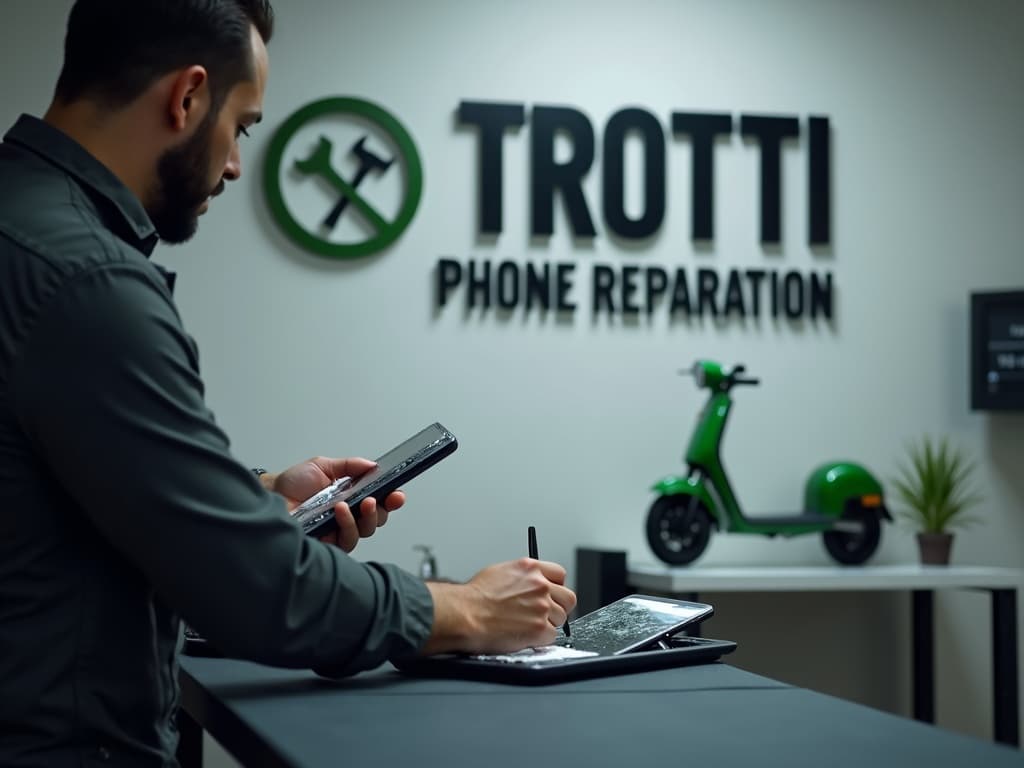 Réparation Écran / Vitre tactile à Vauréal - TROTTIPHONE