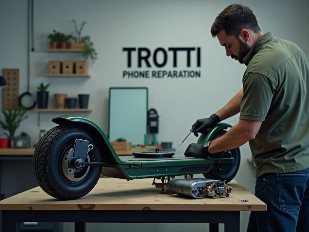 Réparation Pneus / Chambre à air à Hodent - TROTTIPHONE