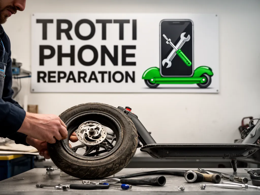 Réparation Pneus / Chambre à air à Le Perchay - TROTTIPHONE