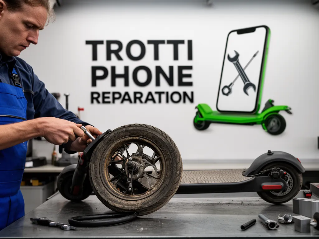 Réparation Pneus / Chambre à air à Le Thillay - TROTTIPHONE