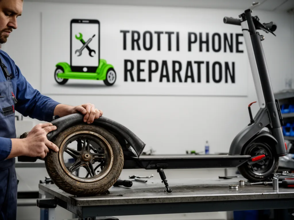 Réparation Pneus / Chambre à air à Marines - TROTTIPHONE