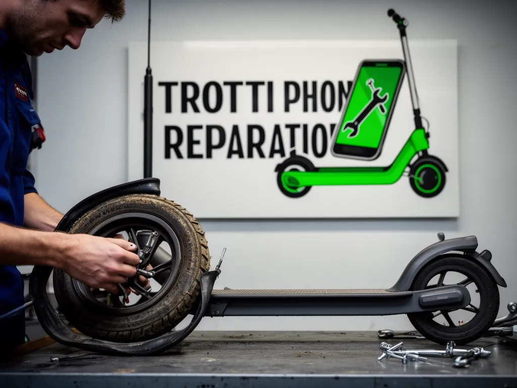 Réparation Pneus / Chambre à air à Moisselles - TROTTIPHONE