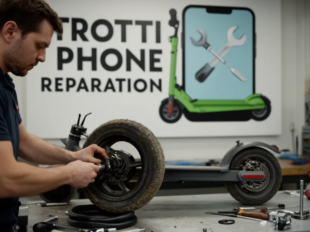 Réparation Pneus / Chambre à air à Mours - TROTTIPHONE