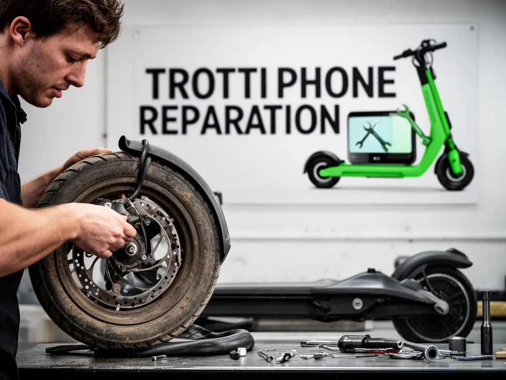 Réparation Pneus / Chambre à air à Nucourt - TROTTIPHONE