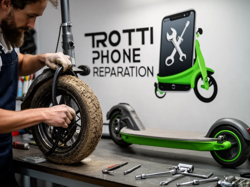 Réparation Pneus / Chambre à air à Presles - TROTTIPHONE