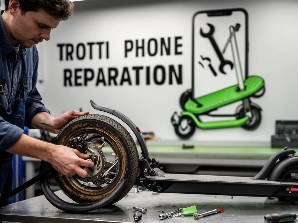 Réparation Pneus / Chambre à air à Puiseux-en-France - TROTTIPHONE