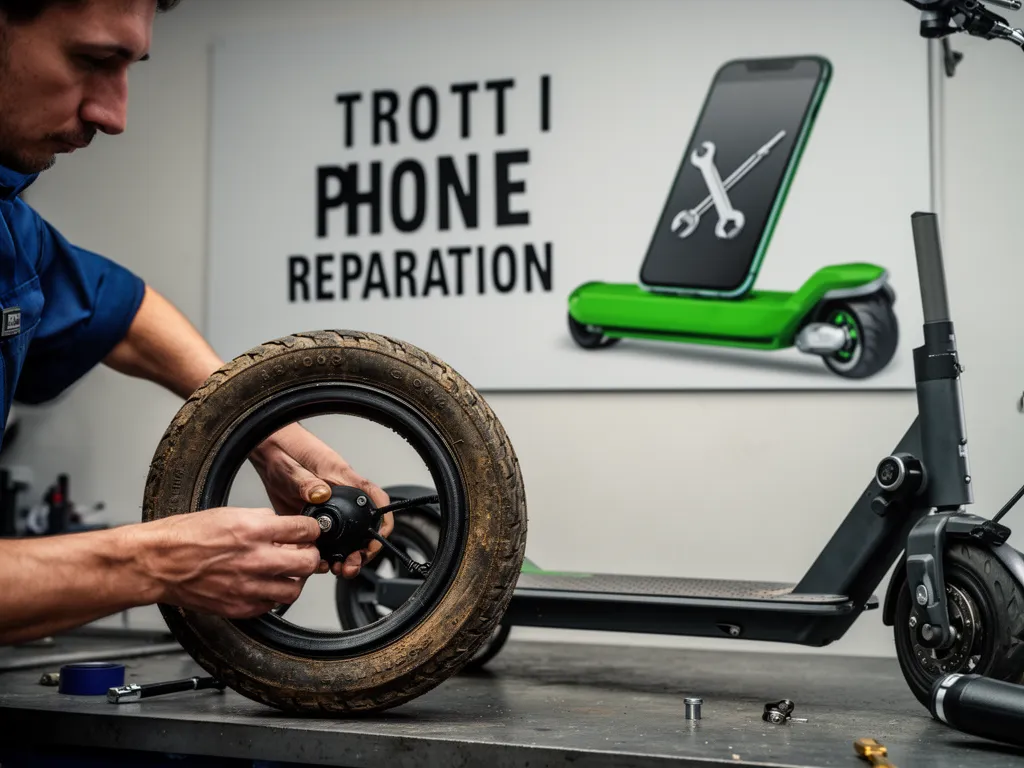 Réparation Pneus / Chambre à air à Roissy-en-France - TROTTIPHONE