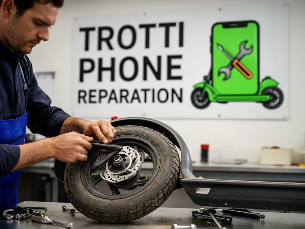 Réparation Pneus / Chambre à air à Sagy - TROTTIPHONE