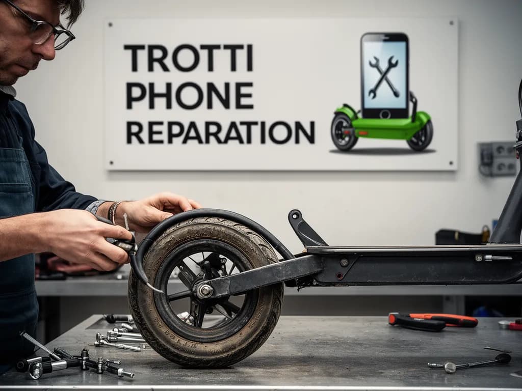 Réparation Pneus / Chambre à air à Santeuil - TROTTIPHONE