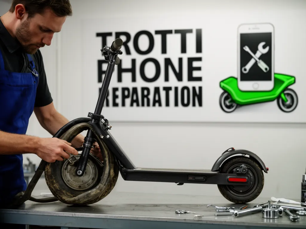 Réparation Pneus / Chambre à air à Viarmes - TROTTIPHONE