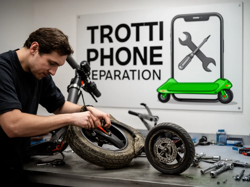 Réparation Pneus / Chambre à air à Vigny - TROTTIPHONE