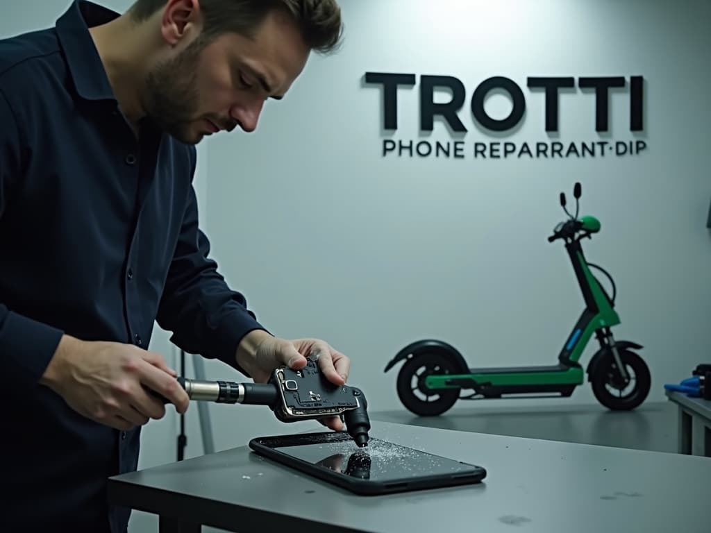 Réparation Vitre arrière à L'Isle-Adam - TROTTIPHONE