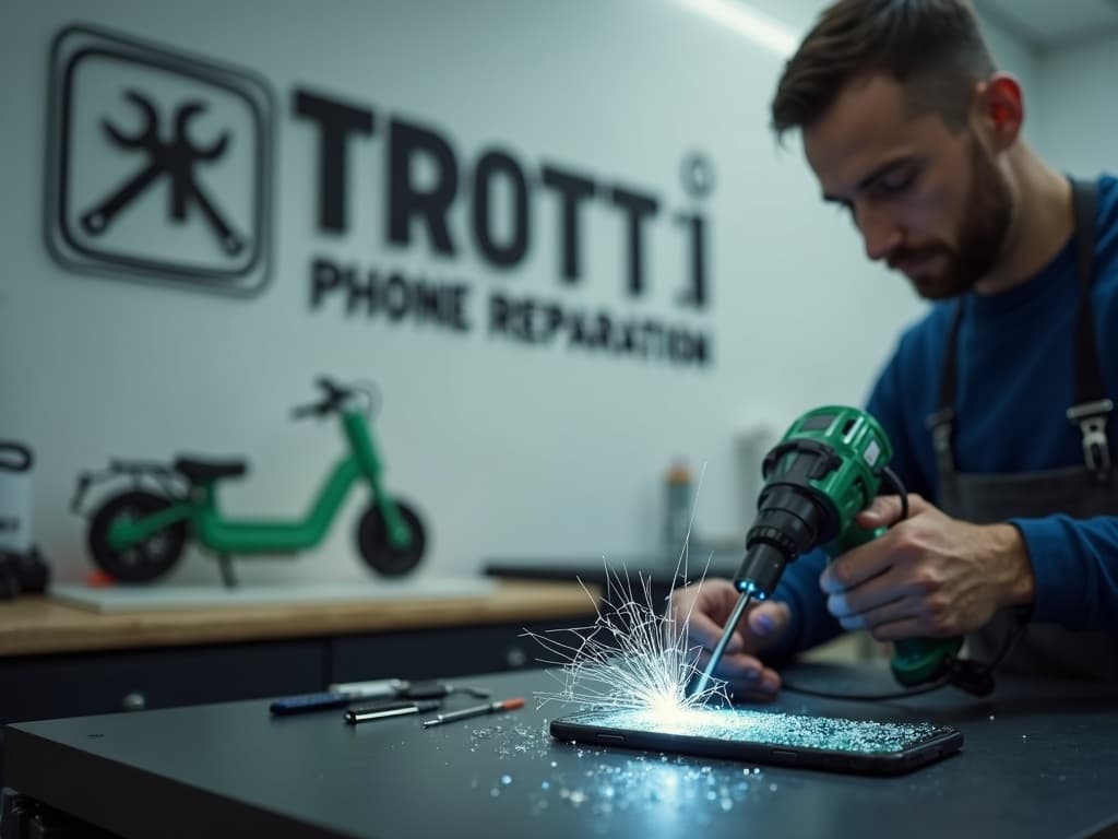 Réparation Vitre arrière à Vauréal - TROTTIPHONE